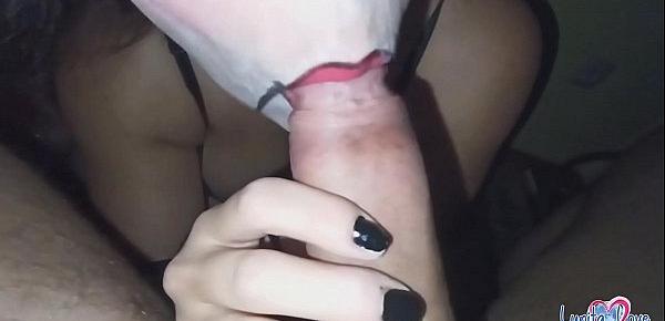  Awesome under table Blowjob for Halloween - Oral Creampie